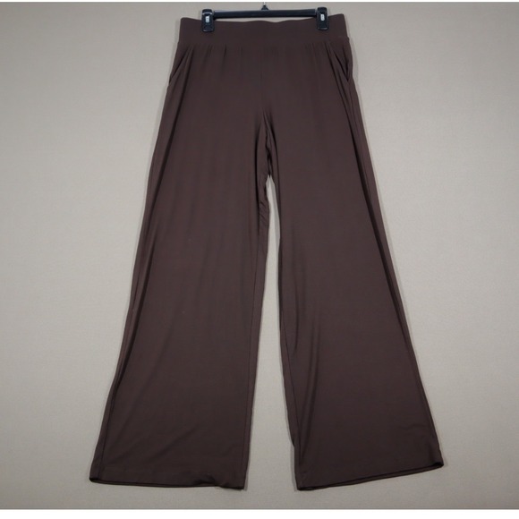 Belle Kim Gravel Pants - Belle Kim Gravel Brown Flowy Pants.- Size Small